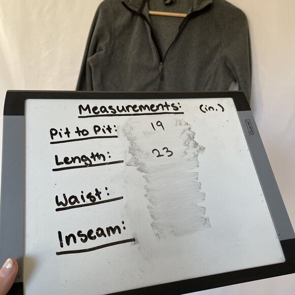 REI Co-op gray fleece 3/4 zip sweater warm comfortable women's size small - Picture 7 of 8